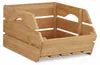 Relaxdays Universal Stapelkiste aus Bambus Holz, offene Produktbild-Vorschau 10