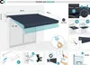 FAZZIO 4x3m Halbkassetten-Markise mit motorisierter Produktbild-Vorschau 3