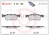 Bremsbelagsatz, Scheibenbremse BREMBO P 61 126 Produktbild-Vorschau 3