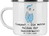 Mr. & Mrs. Panda Pott Klempner Helden - Weiß - Geschenk, Produktbild-Vorschau 1
