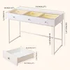 Mesa de maquillaje VANITII con iluminación LED, 3 cajones, Vista previa de la imagen del producto 3