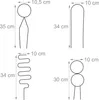 Relaxdays Rankhilfe 4tlg. Set, Kletterhilfe Metall, Produktbild-Vorschau 4