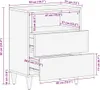 vidaXL Nachttische mit Schubladen 50 x 33 x 62 cm Produktbild-Vorschau 7