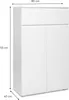 Highboard Image Blanc 3 weiß matt 2-trg 1SK 80x131 B/H/T Produktbild-Vorschau 10