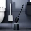 WC Bürste,2 in 1Silikon Klobürste mit Behälter Montage,t Produktbild-Vorschau 5