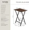 Ensemble de 2 tables d’appoint pliables Phoenix - Bois Voir les images du produit 6