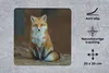 MuchoWow® Mauspad Mousepad Fuchs - Makro - Rot 20x20 cm - Produktbild-Vorschau 2
