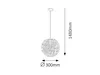Rabalux 2222 Pendelleuchten Arsena E27 1x MAX 60 Metall Produktbild-Vorschau 3