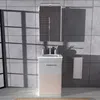 Szafka łazienkowa z lustrem i LED 50 biała malowana wysoki Podgląd zdjęcia produktu 5
