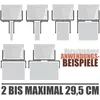 BigDean 10 Stück Blumenkastenhalter anthrazit Standard Produktbild-Vorschau 5