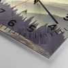 Wanduhr - Quadrat - Glasuhr - Berge Wald Natur - 30x30cm - Produktbild-Vorschau 5