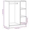 vidaXL Armoire blanche 77x48x102 cm Bois composite Voir les images du produit 12