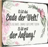vianmo Holzschild 12x18 cm es ist das Ende der Welt sagte Produktbild-Vorschau 1