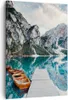 Bild auf Leinwand - Leinwandbild - Einteilig - Boote Berge Produktbild-Vorschau 1