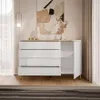 Kommode mit Schubladen AURORA WEISS HOCHGLANZ 4S1D auf Produktbild-Vorschau 2