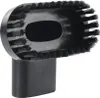 A black vacuum cleaner attachment with bristles. Produktbild-Vorschau