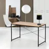 Scrivania 180x60 in legno e acciaio in stile industriale Anteprima dell’immagine prodotto 2