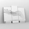 Bild auf Leinwand - Leinwandbild - 3 Teile - Hand Grafik Produktbild-Vorschau 4