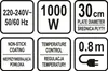LUND 67470, 0,8 m, 1000 W, 220 - 240 V, 50/60 Hz, 1,2 kg, 1 Náhľad obrázku produktu 9