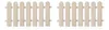Two identical wooden fences are shown side-by-side against a white background. Produktbild-Vorschau