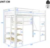 Flieks etagebed 90x200 cm met kledingroede en plank, Productafbeelding-voorbeeld 5