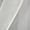 A close-up view of white sheer fabric, likely a curtain, with a decorative edge or seam. Produktbild-Vorschau