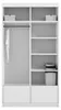 Krudox MAV Kleiderschrank Schiebetür Weiß 120x216x62 cm mit Produktbild-Vorschau 2