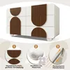 Elegante weiße Kommode mit geschwungenem Design, Produktbild-Vorschau 7