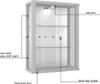 K-Möbel Hängevitrine in Alu / Silber (80x60x25 cm) mit 2 Produktbild-Vorschau 9