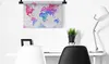 MuchoWow® Wandteppich Wandbehang Farben - Weltkarte - Produktbild-Vorschau 5