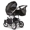 Kinderwagen-Set Craft 4 in 1 in Schwarz-weißer Streifen - Produktbild-Vorschau 2