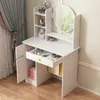 Ensemble de toilette blanc : table de toilette avec miroir Voir les images du produit 3