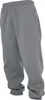 A pair of grey sweatpants shown from the side. Produktbild-Vorschau