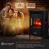 A mother and daughter are sitting in a chair reading a book next to an electric fireplace. Produktbild-Vorschau