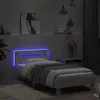 vidaXL Rám postele s čelom a LED osvetlením biely 75x190 cm Náhľad obrázku produktu 8