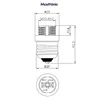 4x lampenfassung Adapter Konverter E27 Fassung auf G9 Produktbild-Vorschau 2