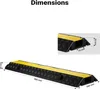 Wiltec Passe cables à 1 canal, 980 x 260 x 65 mm, capacité Voir les images du produit 4