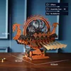 3D-Puzzle, Wikinger-Drachenschiff, ROKR, Holz, 229 Teile Produktbild-Vorschau 17