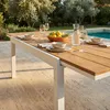 Ausziehbarer Gartentisch aus Aluminium und Polywood Produktbild-Vorschau 4