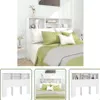 The Living Store Testiera con ripiani bianca 140x19x103,5 Anteprima dell’immagine prodotto 9