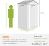 Outsunny Gerätehaus Gartenhaus mit Fenster Pultdach Outdoor Produktbild-Vorschau 3