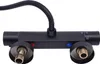 A black shower thermostat with a flexible hose attached. Produktbild-Vorschau