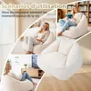 Pouf géant pour adulte, rembourrage en mousse déchiquetée, Voir les images du produit 7