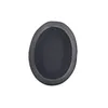 A single black ear pad with a gray rim, isolated on a white background. Produktbild-Vorschau