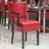 2er-Set LUCA ARM | Bistrostuhl | Rot | Leder | Produktbild-Vorschau 1