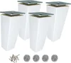 Nogi z drewna bukowego, 12 cm - kształt trapezu, Podgląd zdjęcia produktu 1