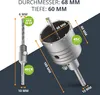 BAURIX® Hohl-Bohrkrone 68mm SDS Plus [8 Karbid-Zähne] I Produktbild-Vorschau 2