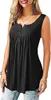 ASKSA Damen Tank Top Ärmellose V-Ausschnitt T-Shirt Produktbild-Vorschau 2
