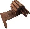 Holz Rollzaun Dunkelbraun 40x200 cm Beeteinfassung für Produktbild-Vorschau 3