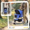 PawHut Hundewagen Hundebuggy Buggy Hunde Katzen mehrfarbig Produktbild-Vorschau 3